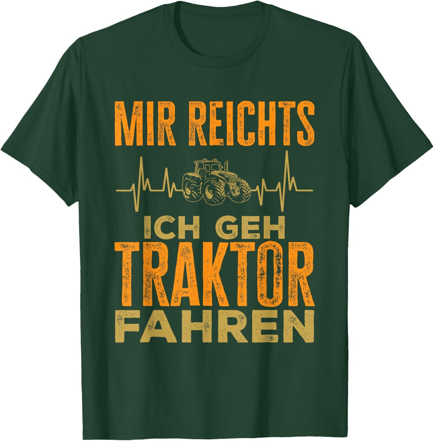 with German Text "Landwirt Mir Reicht", black T-Shirt - T-Shirt | Forest