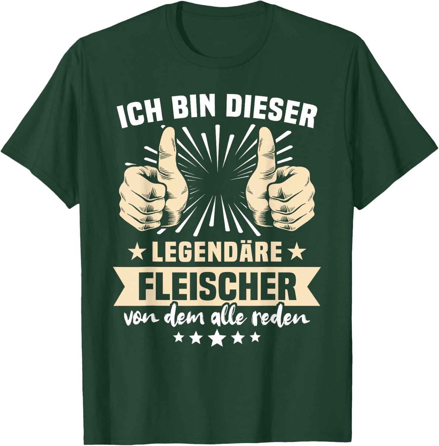 Funny slogan Fleischer , black T-Shirt - T-Shirt | Forest
