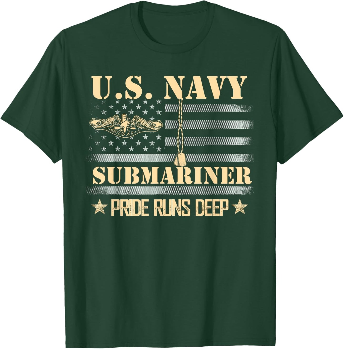 U.S Submarines Veteran Service Military Patriotic T-Shirt - T-Shirt | Forest