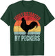 Funny Chicken Lover Farmer Easily Distracted By Peckers T-Shirt - T-Shirt | Forest