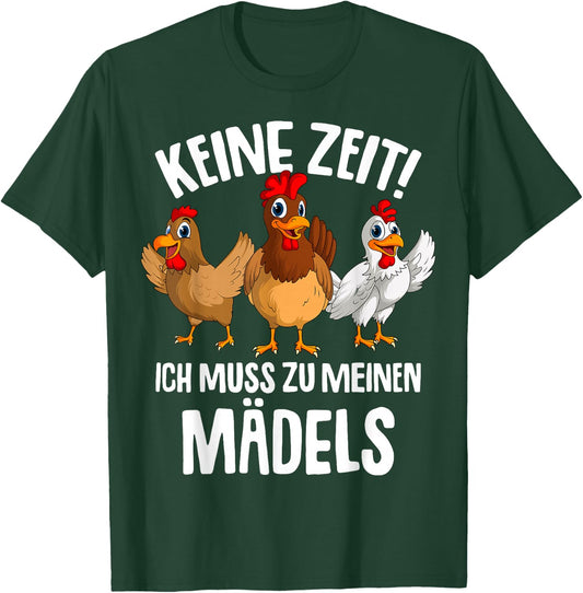 Chicken Farmer Chicken , black T-Shirt - T-Shirt | Forest