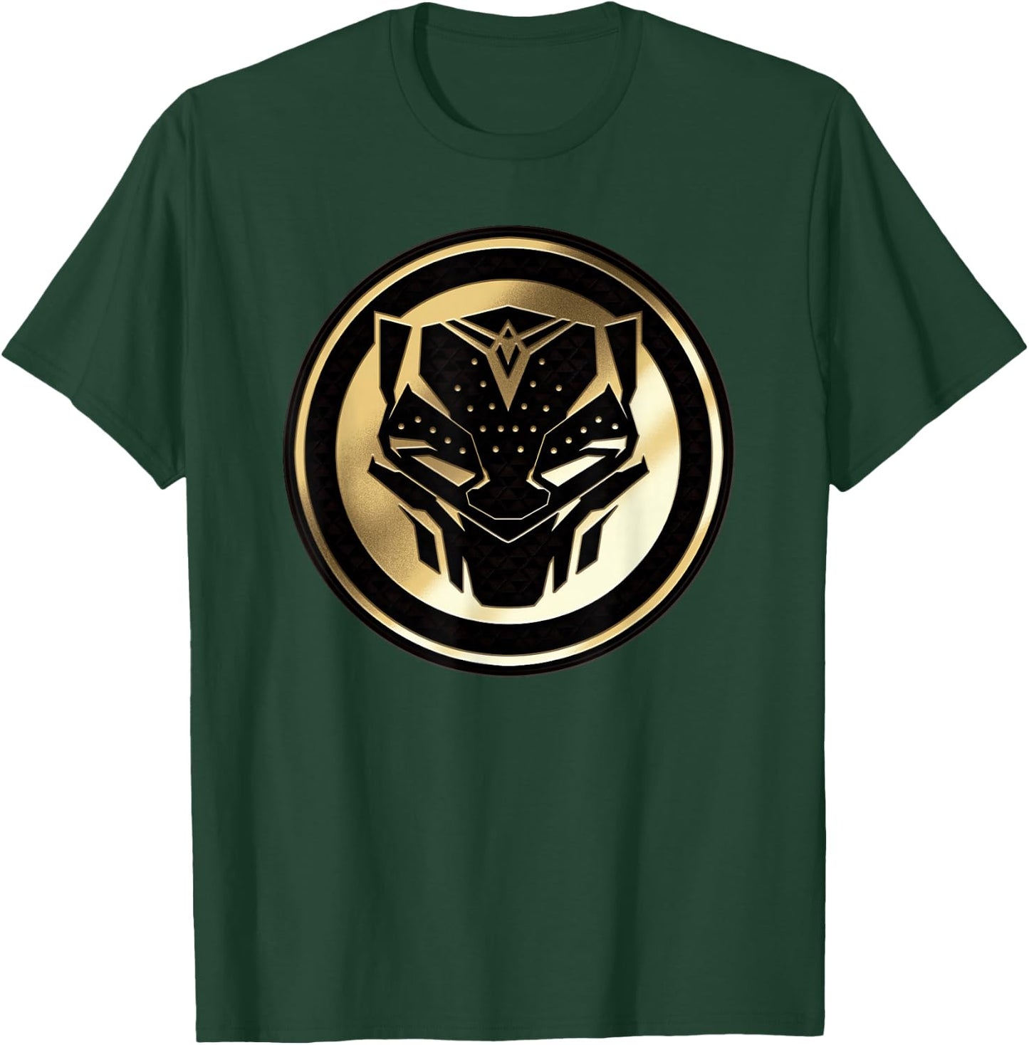 Marvel Black Panther: Wakanda Forever New Panther Mask Gold , black T-Shirt - T-Shirt | Forest