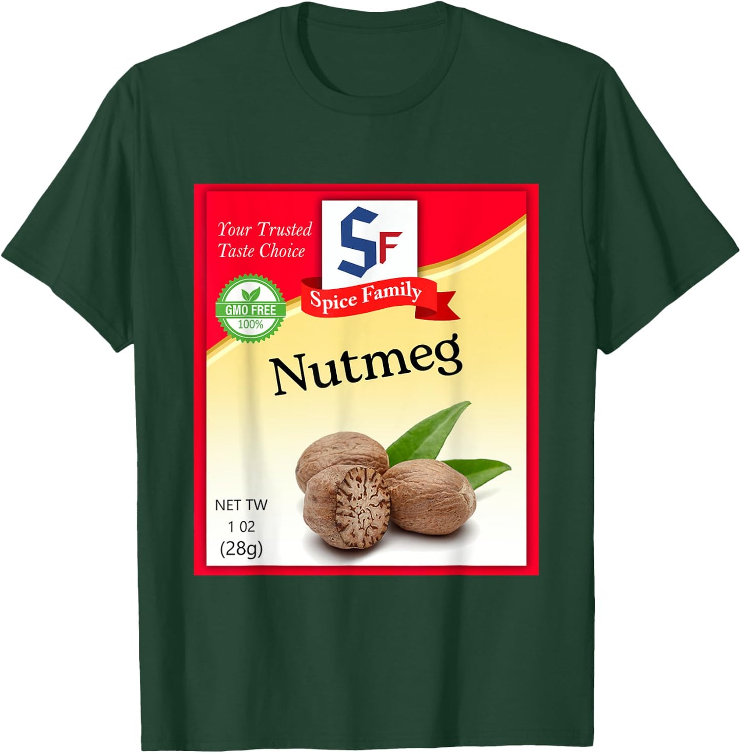 Nutmeg Spice Condiment Costume Holiday Spice Group Costumes T-Shirt - T-Shirt | Forest