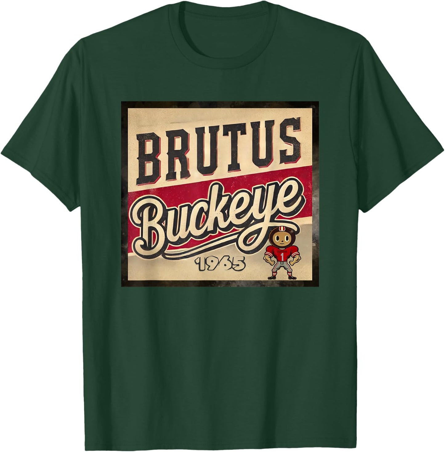 Vintage Brutus Buckeye T-Shirt - T-Shirt | Forest