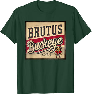 Vintage Brutus Buckeye T-Shirt - T-Shirt | Forest