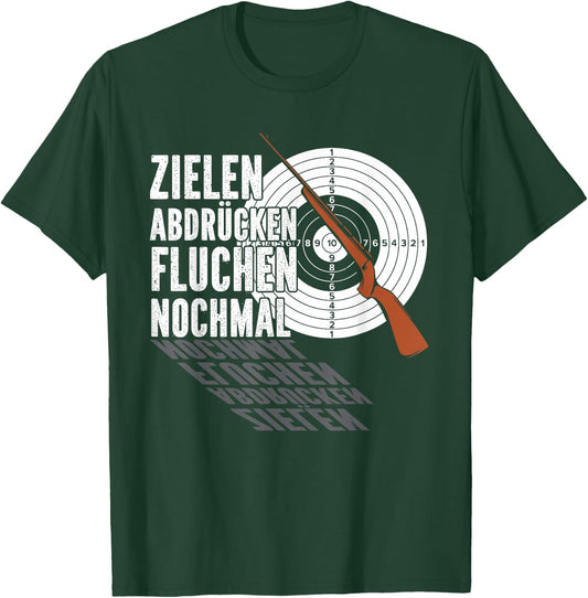 Shooting Club Great Shooting Range , black T-Shirt - T-Shirt | Forest
