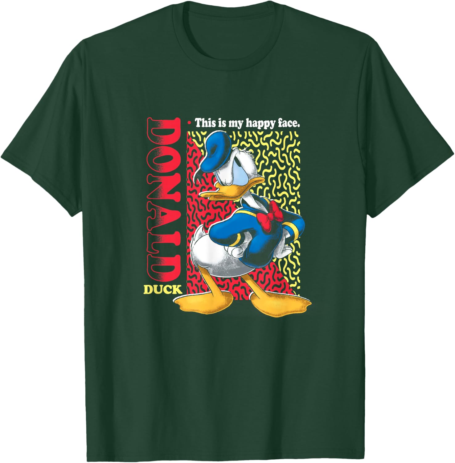 Disney Mickey And Friends Donald Duck Classic Happy Face T-Shirt - T-Shirt | Forest