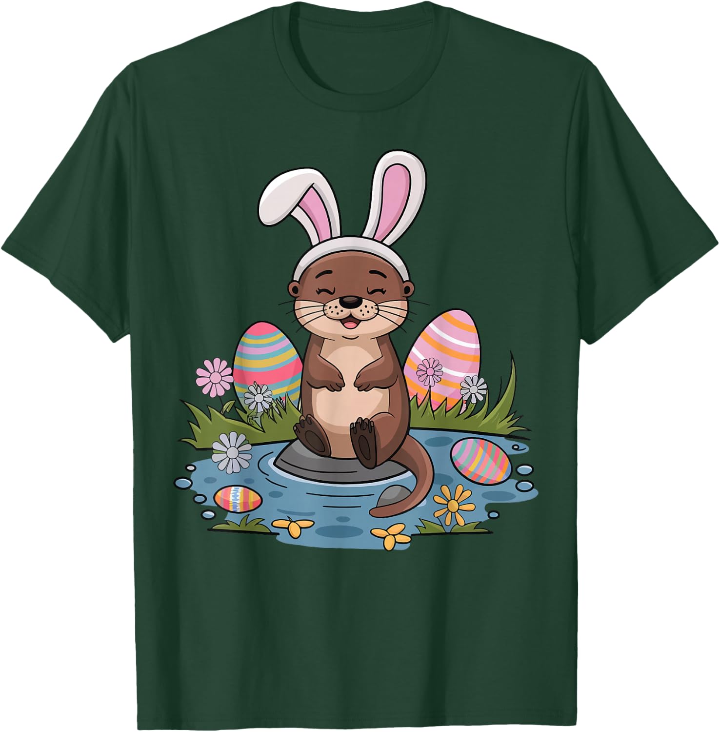 Easter Otter T-Shirt - T-Shirt | Forest