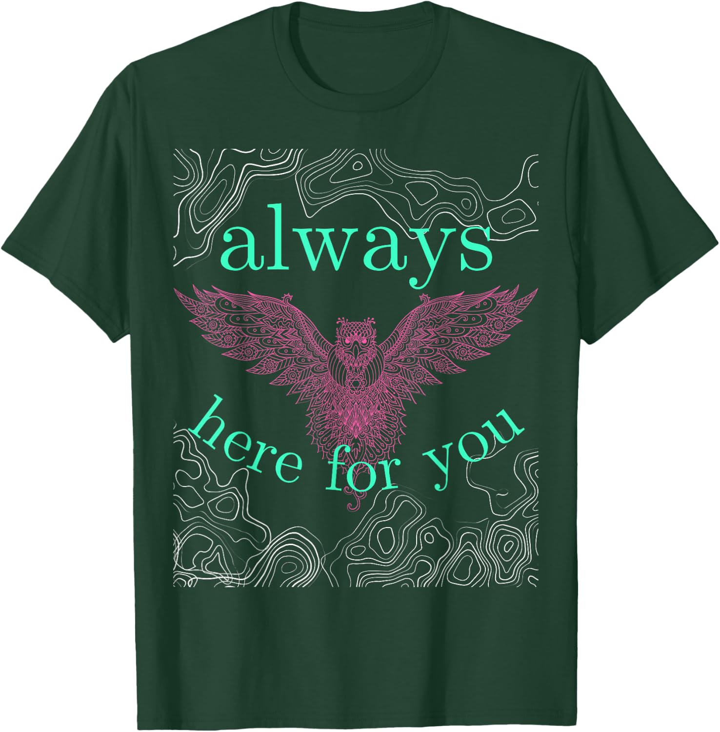 Owl Mandala Simply Sweet Barn Bird Attitude Southern Prep T-Shirt - T-Shirt | Forest