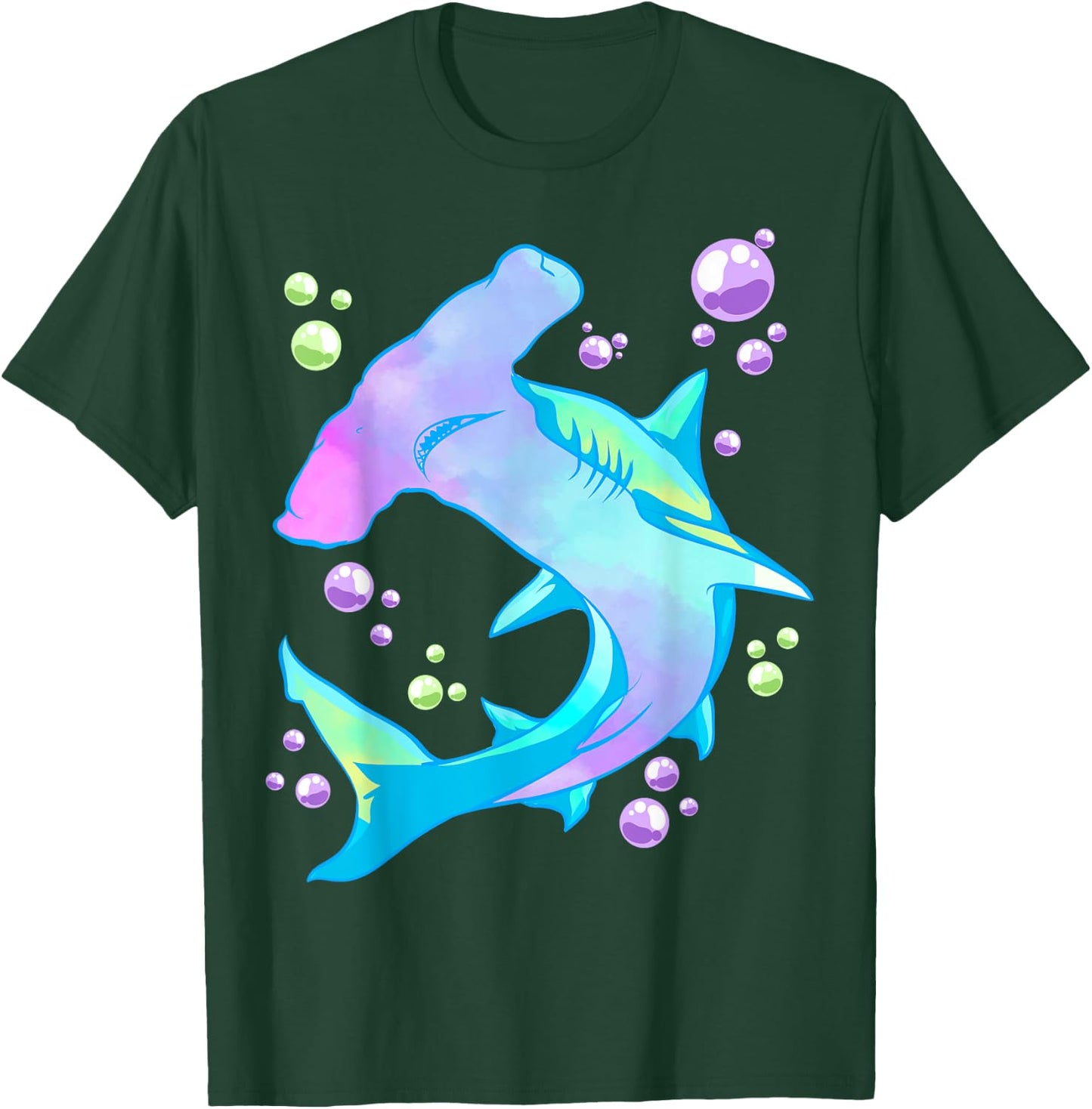 Hammerhead Shark Marine Life Gift Girls and Women T-Shirt - T-Shirt | Forest
