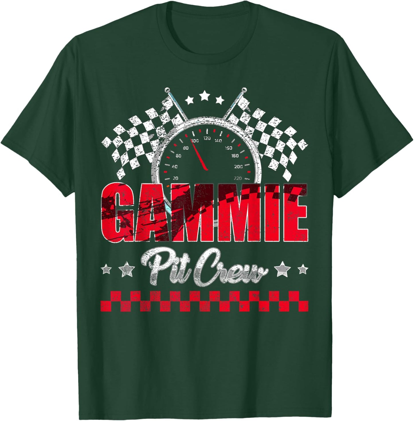 Race Car Birthday Party Racing Family Gammie Pit Crew T-Shirt - T-Shirt | Forest