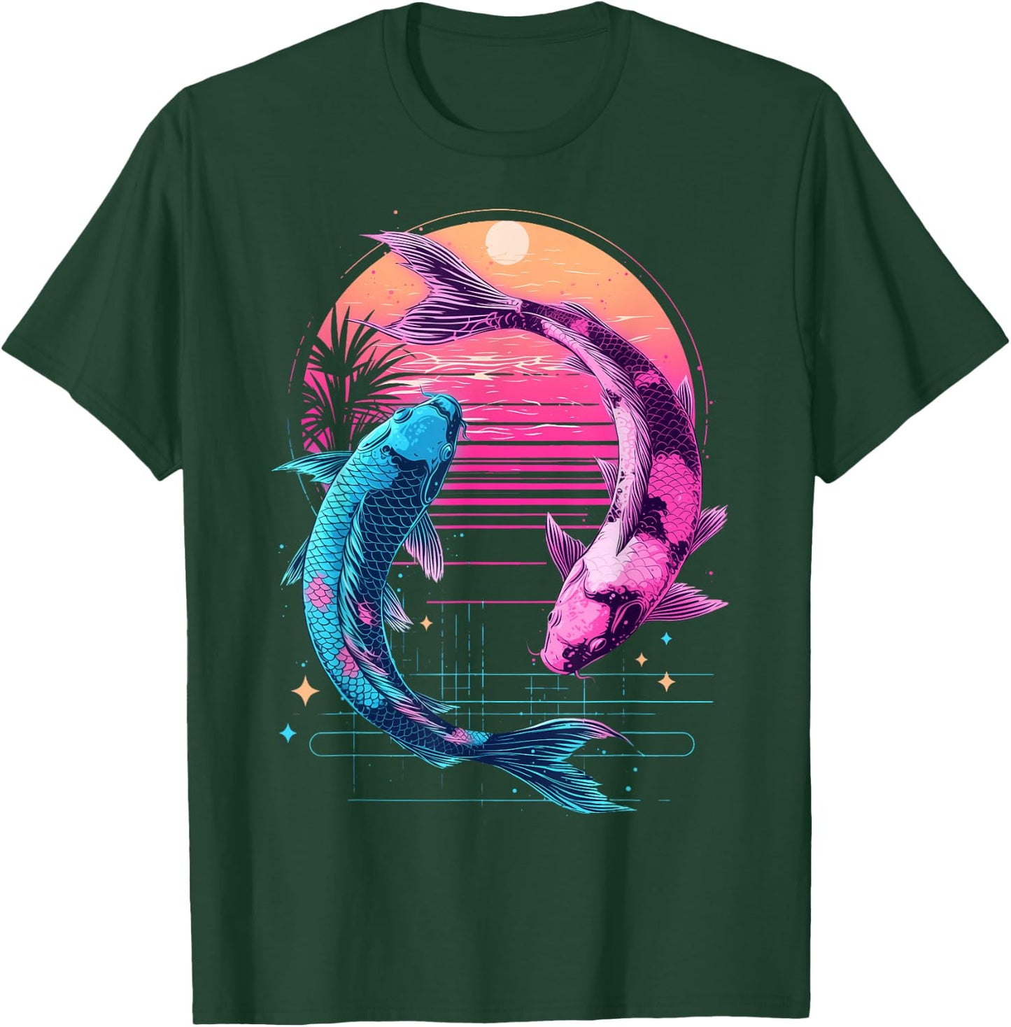 Koi Japonais Aesthtetic Japon T-Shirt - T-Shirt | Forest