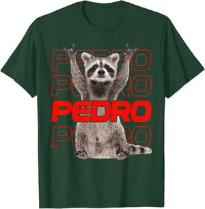 Pedro Pedro Raccoon X Meme Racoon Pedro Party Outfit , black T-Shirt - T-Shirt | Forest