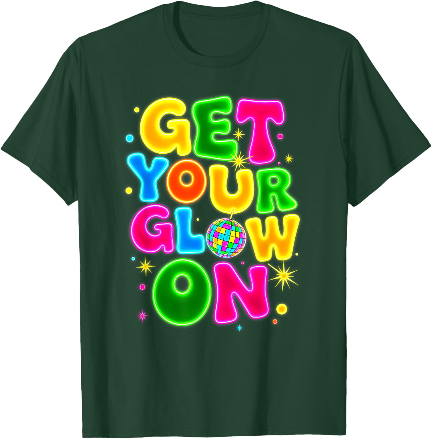 Get Your On in My Glowing Era Group Team Party Squad Gifts T-Shirt - T-Shirt | Forest