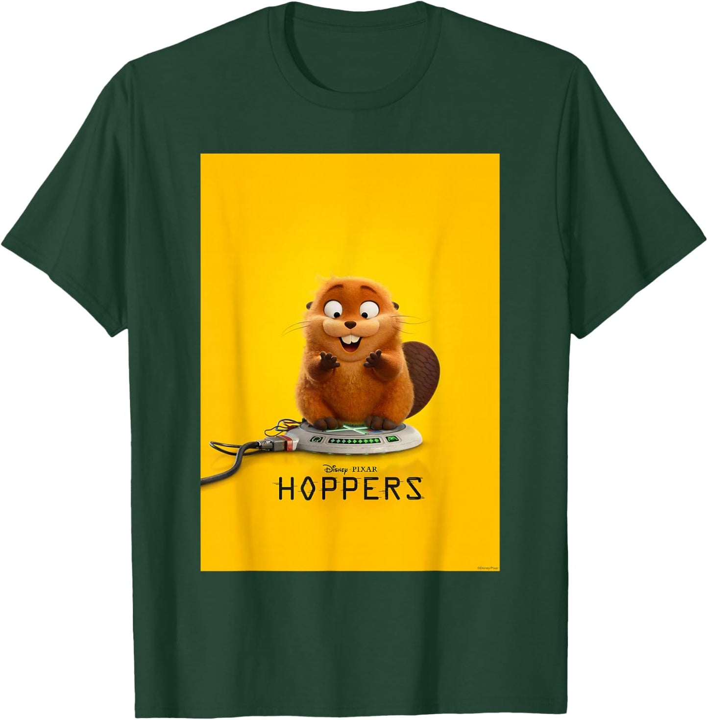 Disney and Pixar's Hoppers Robot Beaver Mabel Poster Art T-Shirt - T-Shirt | Forest