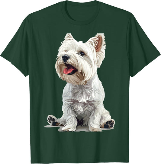 West Highland White Terrier Dog Breed Westie T-Shirt - T-Shirt | Forest