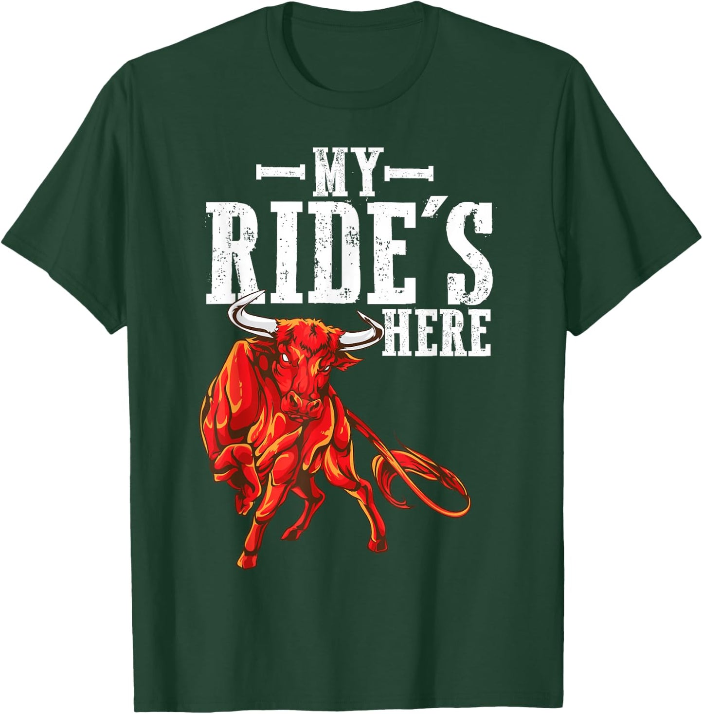 Bull Riders Rodeo for Western Ranch Cowboys T-Shirt - T-Shirt | Forest