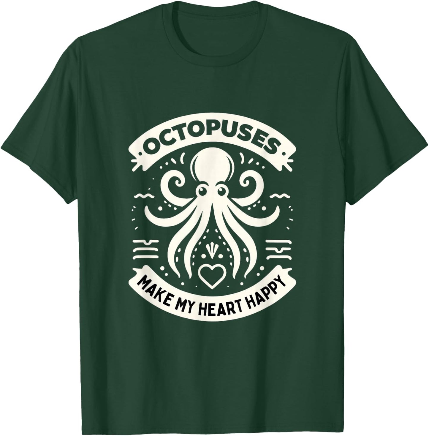 Funny Octopus Shirt Octopuses Octopi Cephalopod Kraken T-Shirt - T-Shirt | Forest