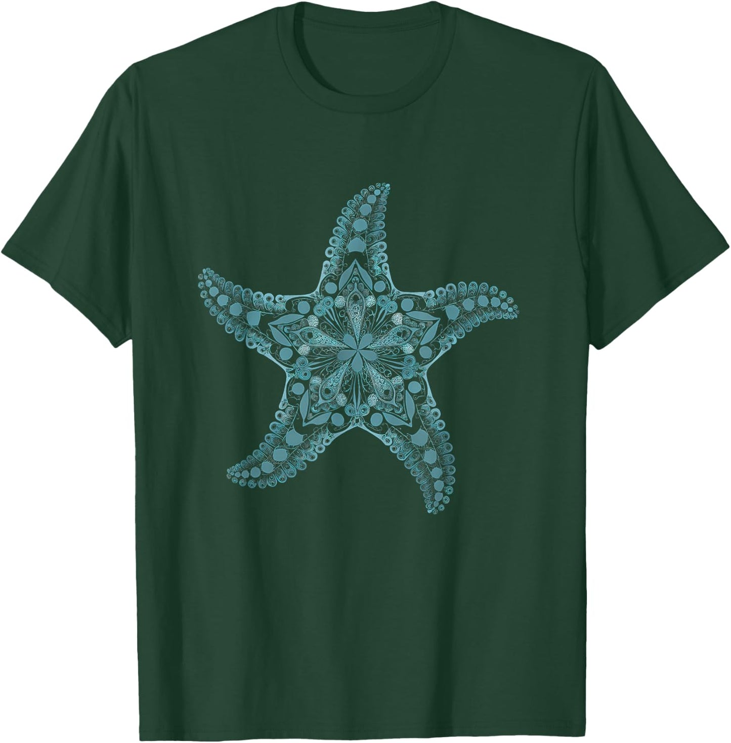 Mandala Starfish Sea Star T-Shirt - T-Shirt | Forest