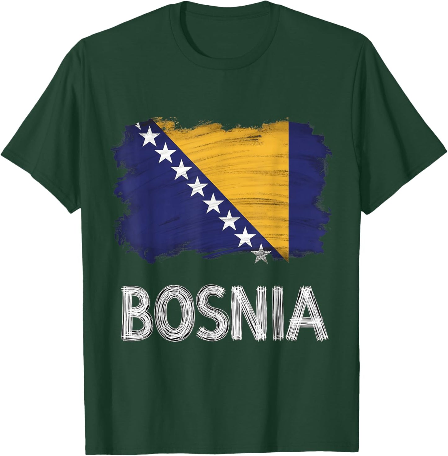 Bosnien und Herzegowina Flagge Bosnische Wurzeln T-Shirt - T-Shirt | Forest