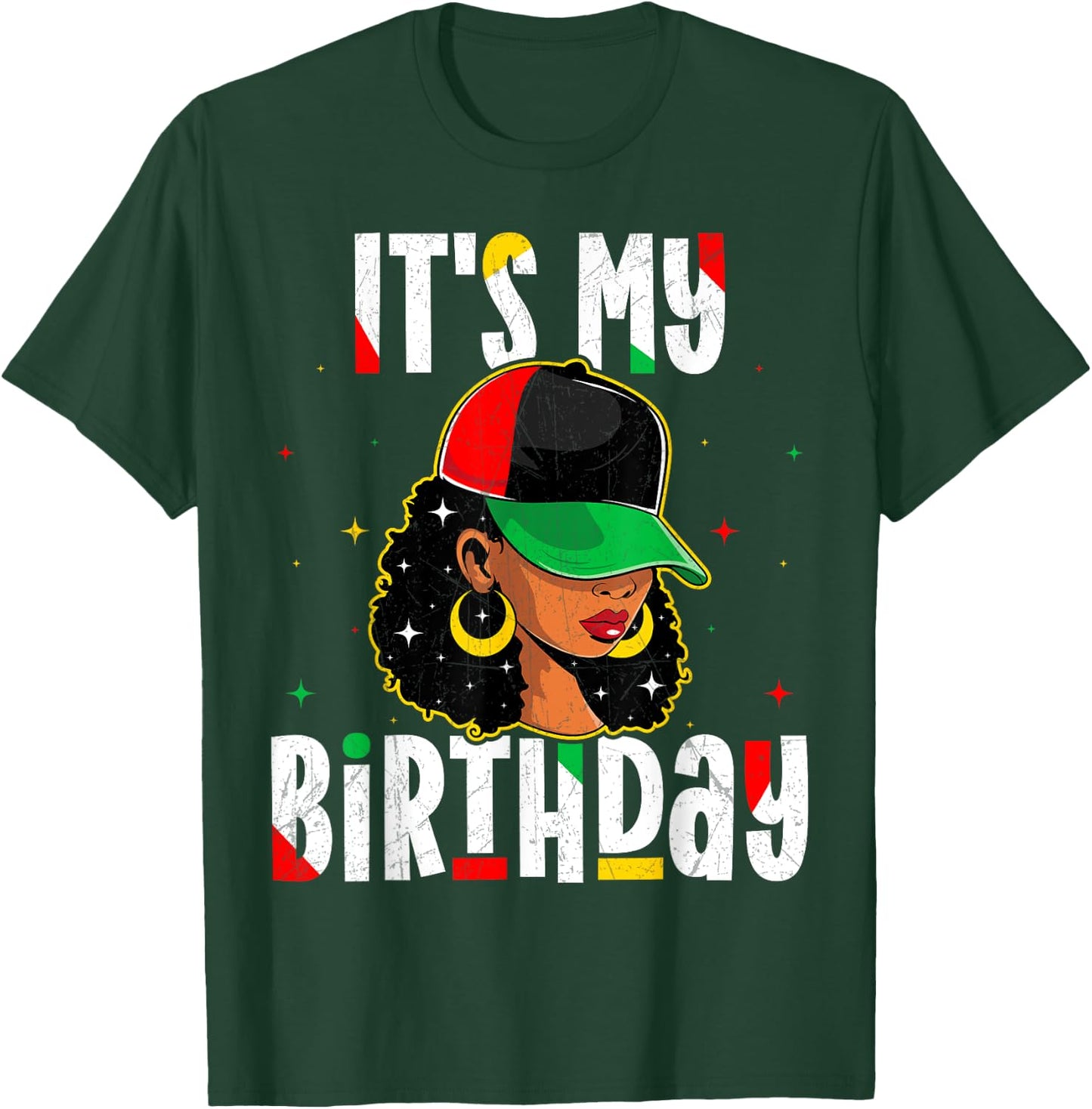 Juneteenth Its My Birthday 1865 American African Black Women T-Shirt - T-Shirt | Forest