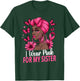 I wear Pink For My Sister Afro Woman Breast Cancer Awareness T-Shirt - T-Shirt | Forest