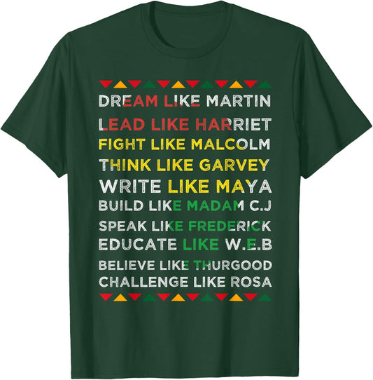 Black History Shirt Black History Month African American T-Shirt - T-Shirt | Forest