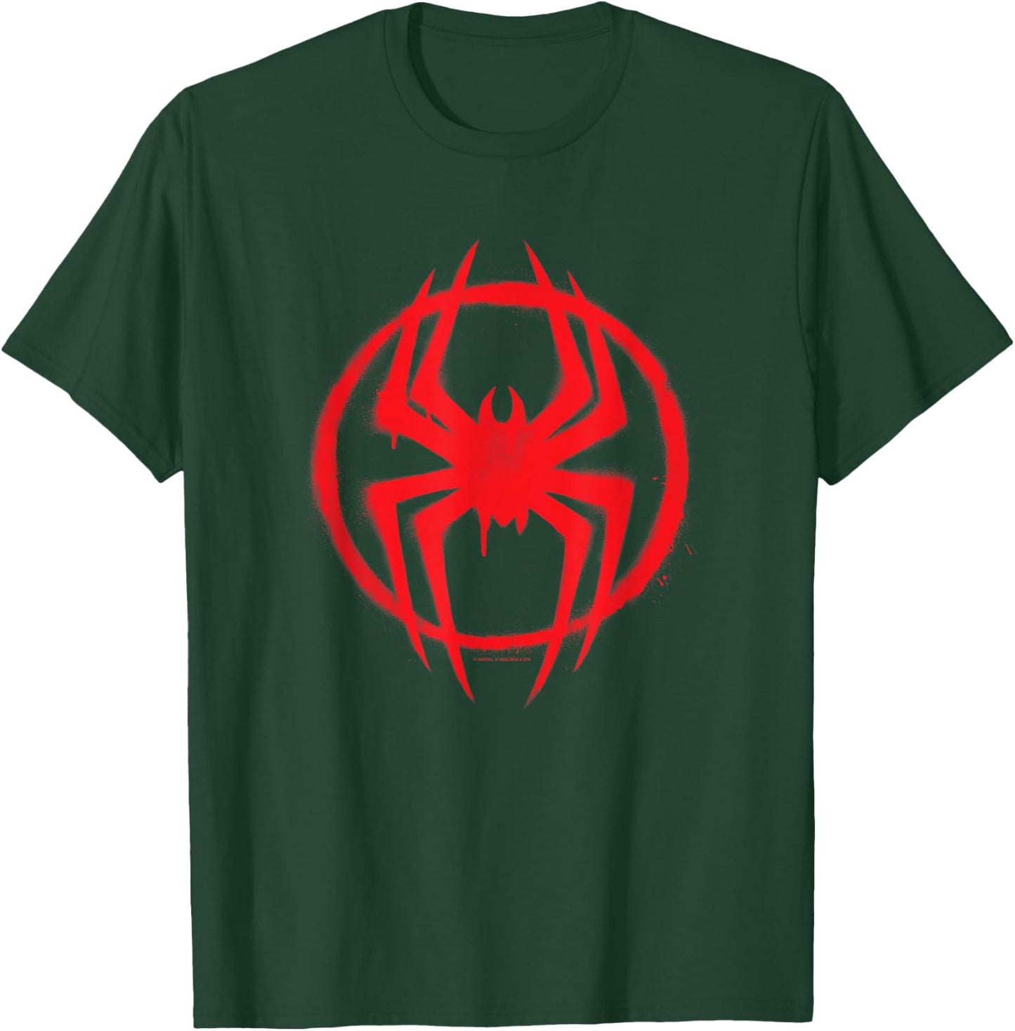 Marvel Spider-Man: Across the Spider-Verse Miles Symbol , black T-Shirt - T-Shirt | Forest