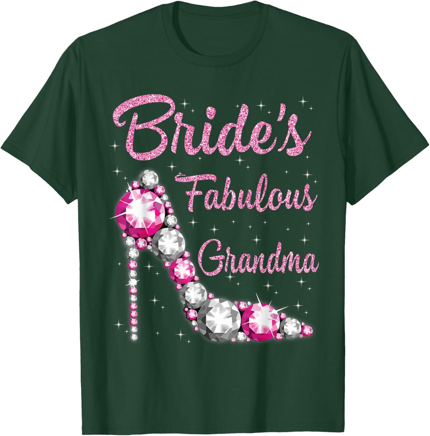 Bride's Fabulous Grandma Happy Wedding Marry Vintage Shirt T-Shirt - T-Shirt | Forest