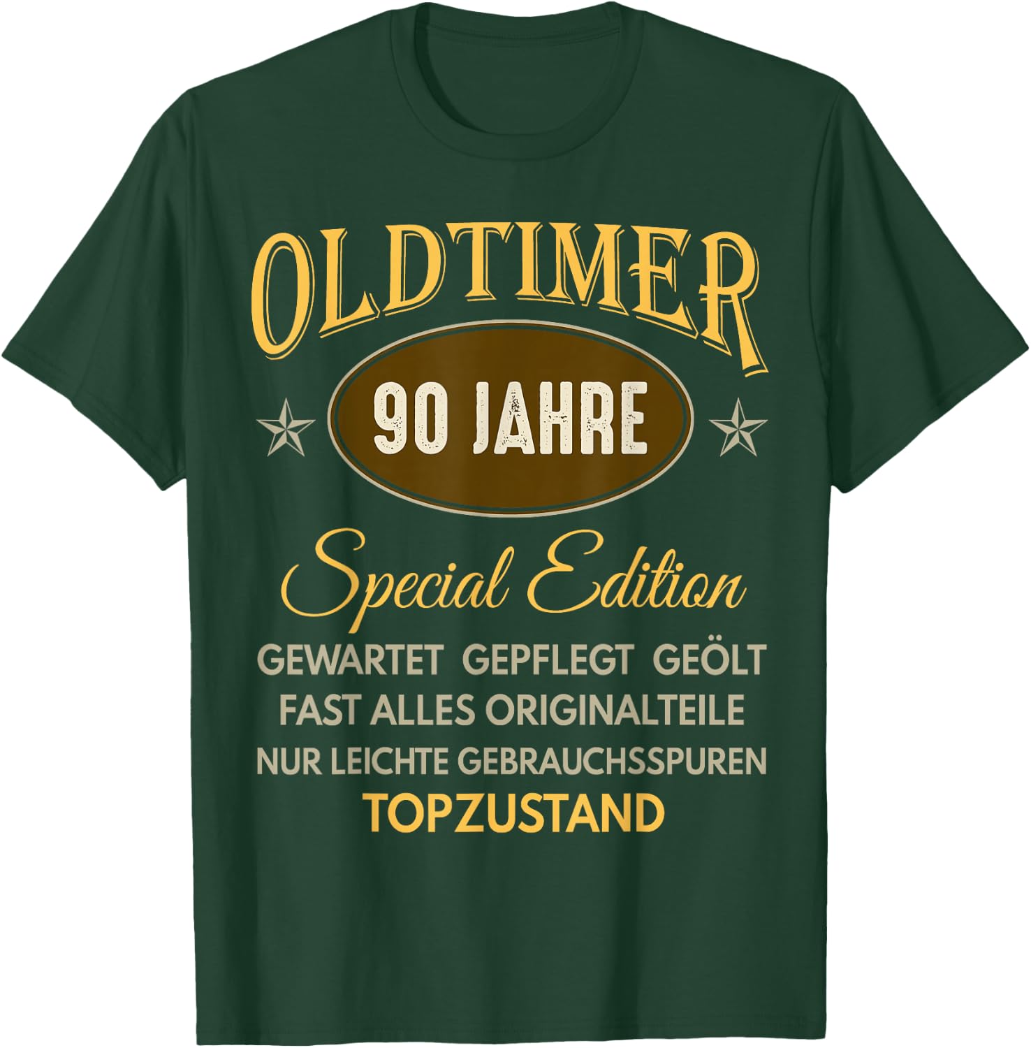 90. Geburtstag Mann Frau 90 Jahre 1936 Deko Lustig Geschenk T-Shirt - T-Shirt | Forest