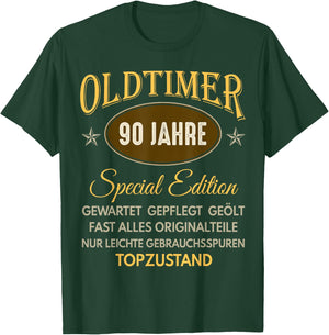 90. Geburtstag Mann Frau 90 Jahre 1936 Deko Lustig Geschenk T-Shirt - T-Shirt | Forest