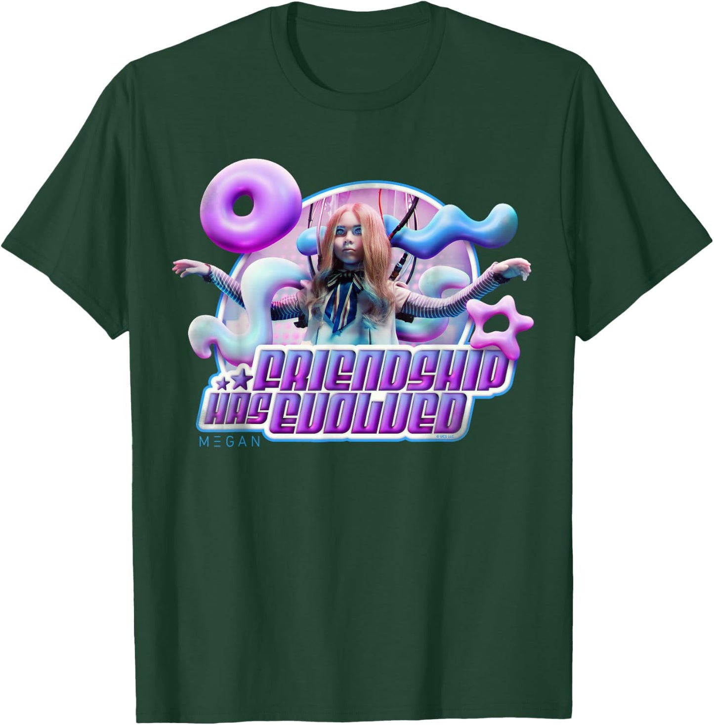 M3GAN Friendship Has Evolved Y2K Cyber Pop Style T-Shirt - T-Shirt | Forest