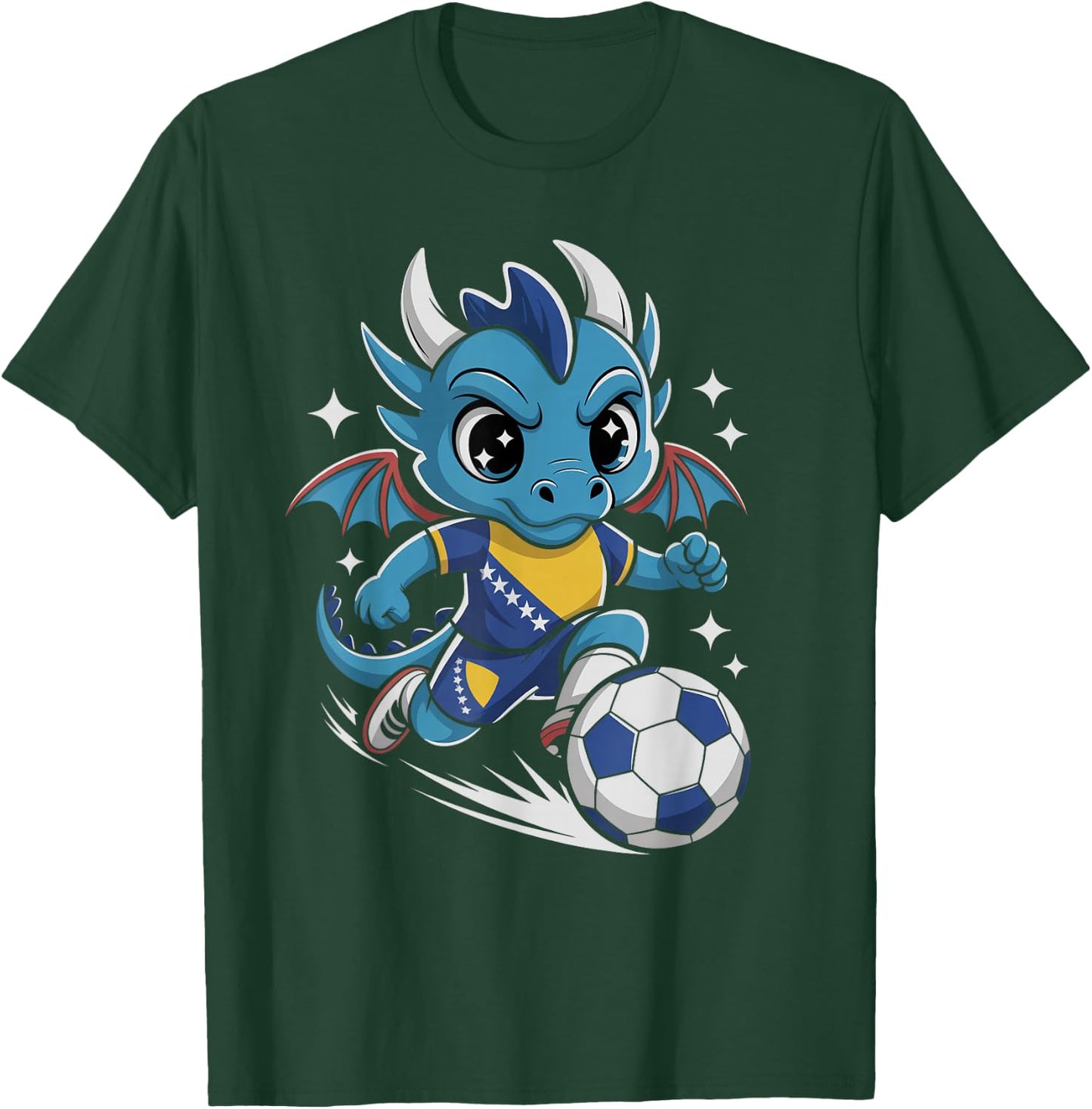 Vintage Bosnia Herzegovina Hajmo Bosno Country Pride Cheer T-Shirt - T-Shirt | Forest