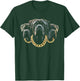 Italian Mastiff Head Cane Corso Dog Lover With Gold-Necklace T-Shirt - T-Shirt | Forest