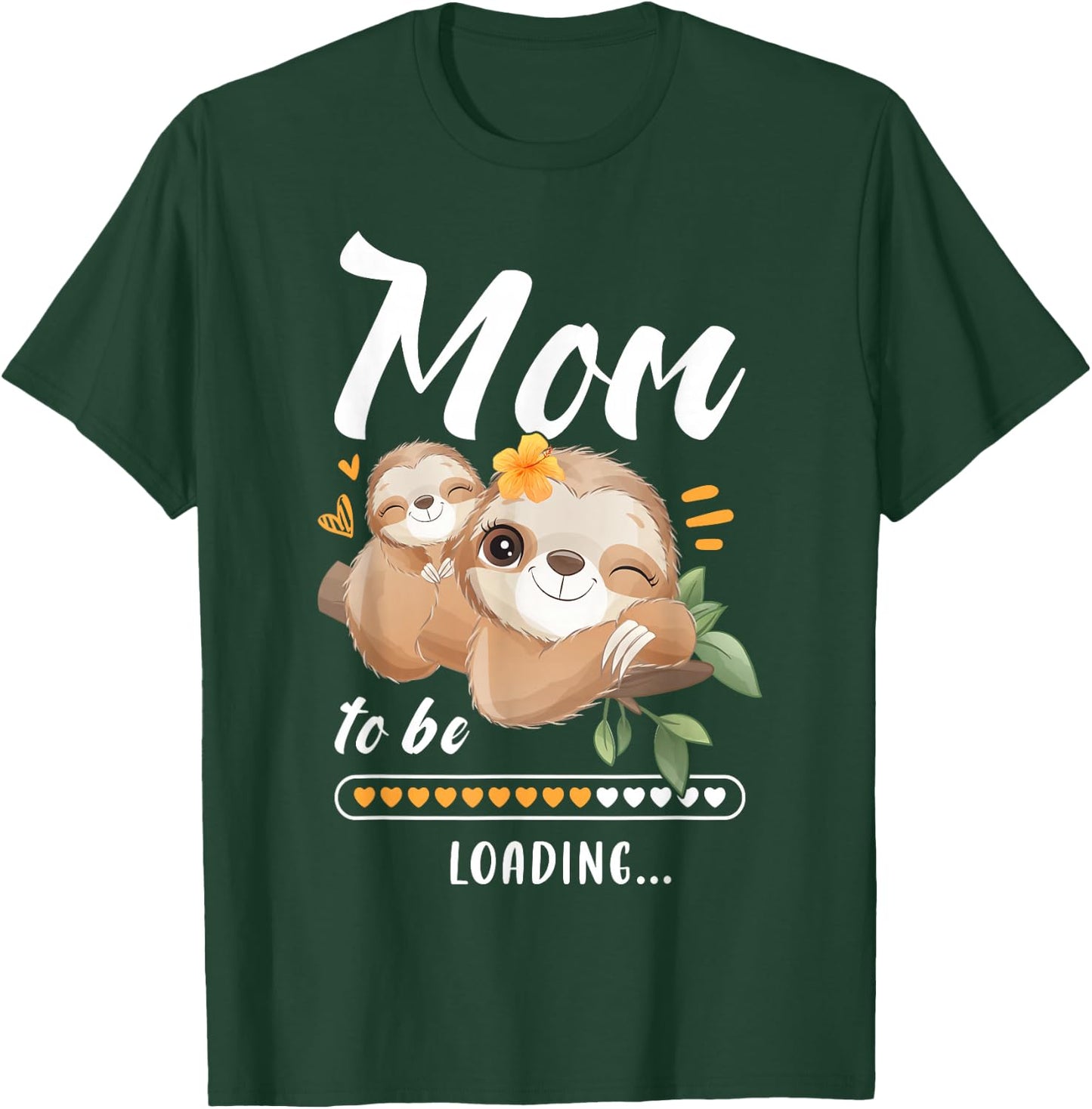 Mummy To Be Baby Announcement Sloths T-Shirt - T-Shirt | Forest
