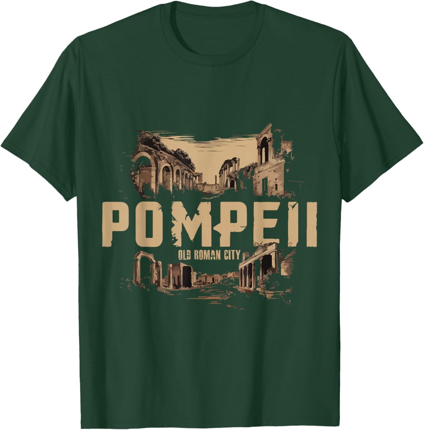 Roman Empire Italy Pompeii Outfit Volcano T-Shirt - T-Shirt | Forest