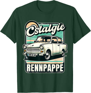 ONostalgia Racing Cardboard Trabant Trabbi Cardboard DDR Ossi Retro Style , black T-Shirt - T-Shirt | Forest