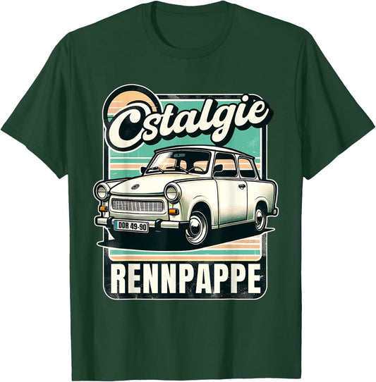 ONostalgia Racing Cardboard Trabant Trabbi Cardboard DDR Ossi Retro Style , black T-Shirt - T-Shirt | Forest
