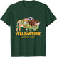 Yellowstone Animals Inside Bison Buffalo Silhouette Cartoon T-Shirt - T-Shirt | Forest