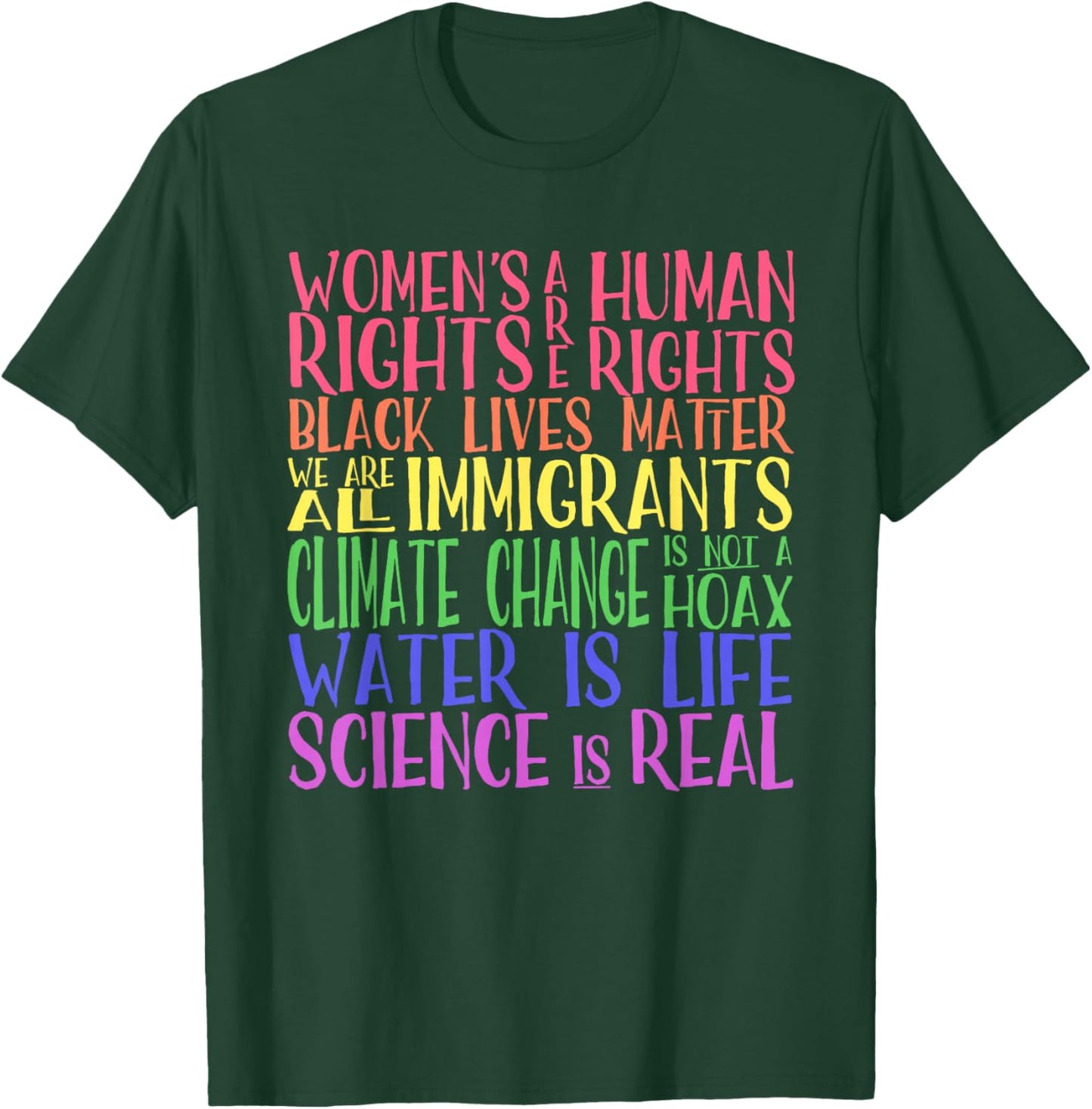 Bethcentral Political Gifts - United We Are Stronger - Women's Political Protest - Blue - Small - Short Sleeve - Classic Fit - Cotton 50%, Rayon 50% T-Shirt - T-Shirt | Forest