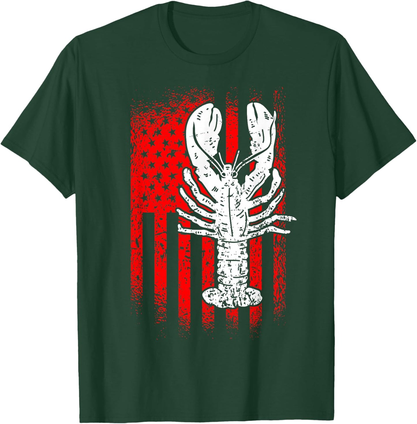 American Lobster USA Seafood Lover T-Shirt - T-Shirt | Forest