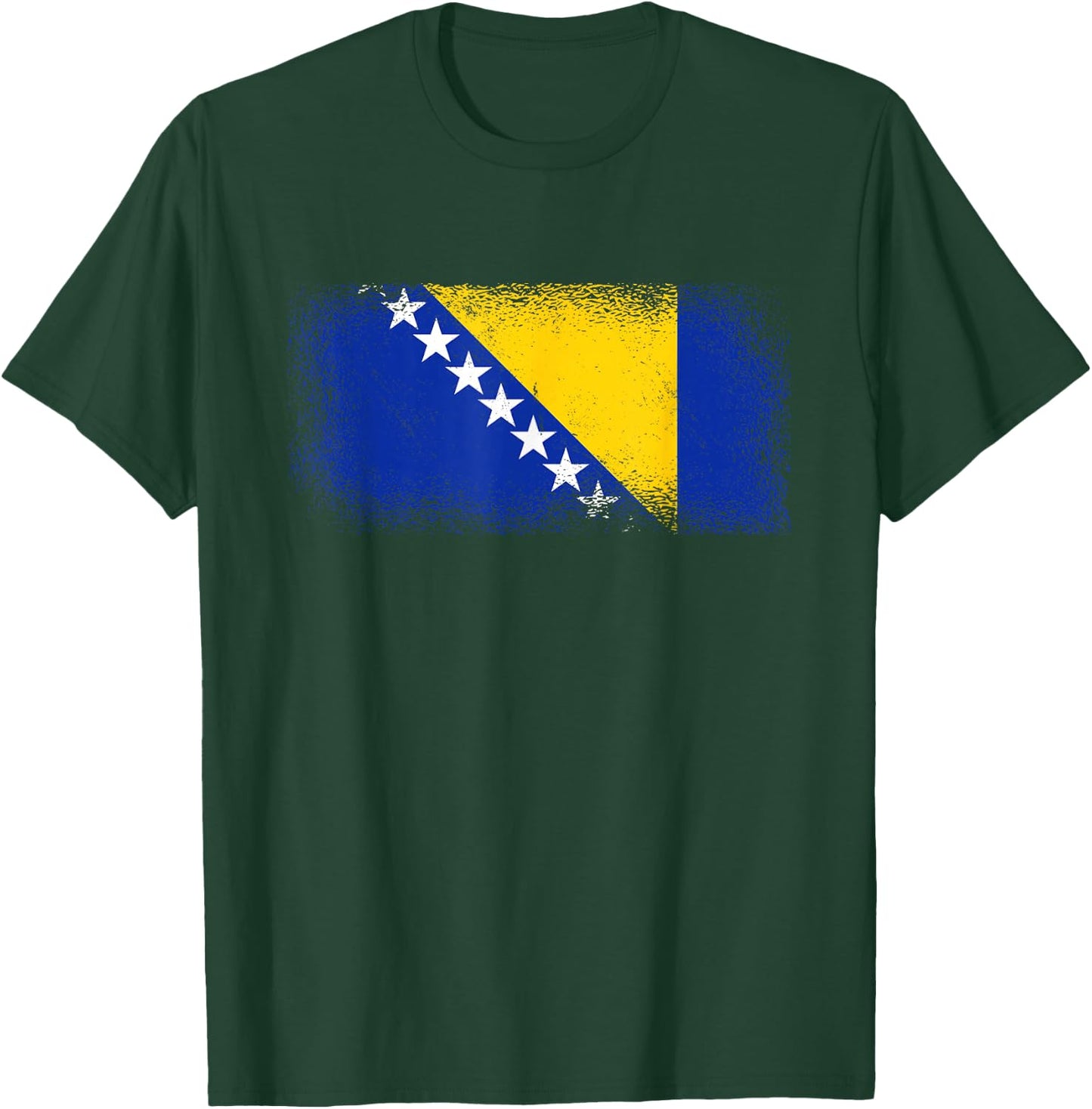 Bosnische Flagge Bosnien und Herzegowina T-Shirt - T-Shirt | Forest