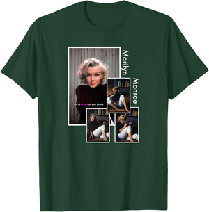 Marilyn Monroe_021_Back Printed , Black, S T-Shirt - T-Shirt | Forest