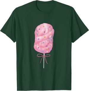 Pink Cotton Candy State Fair Food , black T-Shirt - T-Shirt | Forest