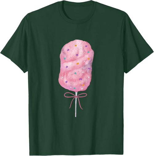 Pink Cotton Candy State Fair Food , black