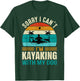 Sorry I Can't I'm Kayaking With My Dog Funny Vintage Kayak Women T-Shirt - T-Shirt | Forest