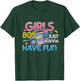 Girl Just Wanna Have Fun Nostalgia 1980s 80s Throwback , black T-Shirt - T-Shirt | Forest