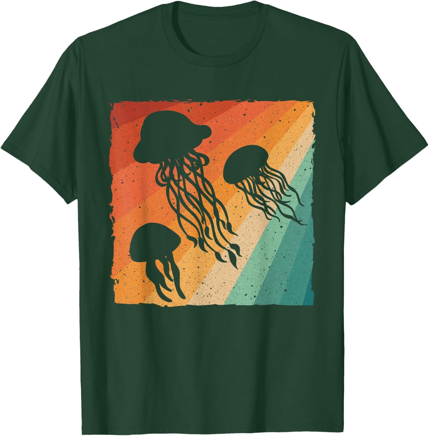 Funny Jellyfish Design For Kids Men Women Vintage Jellyfish T-Shirt - T-Shirt | Forest