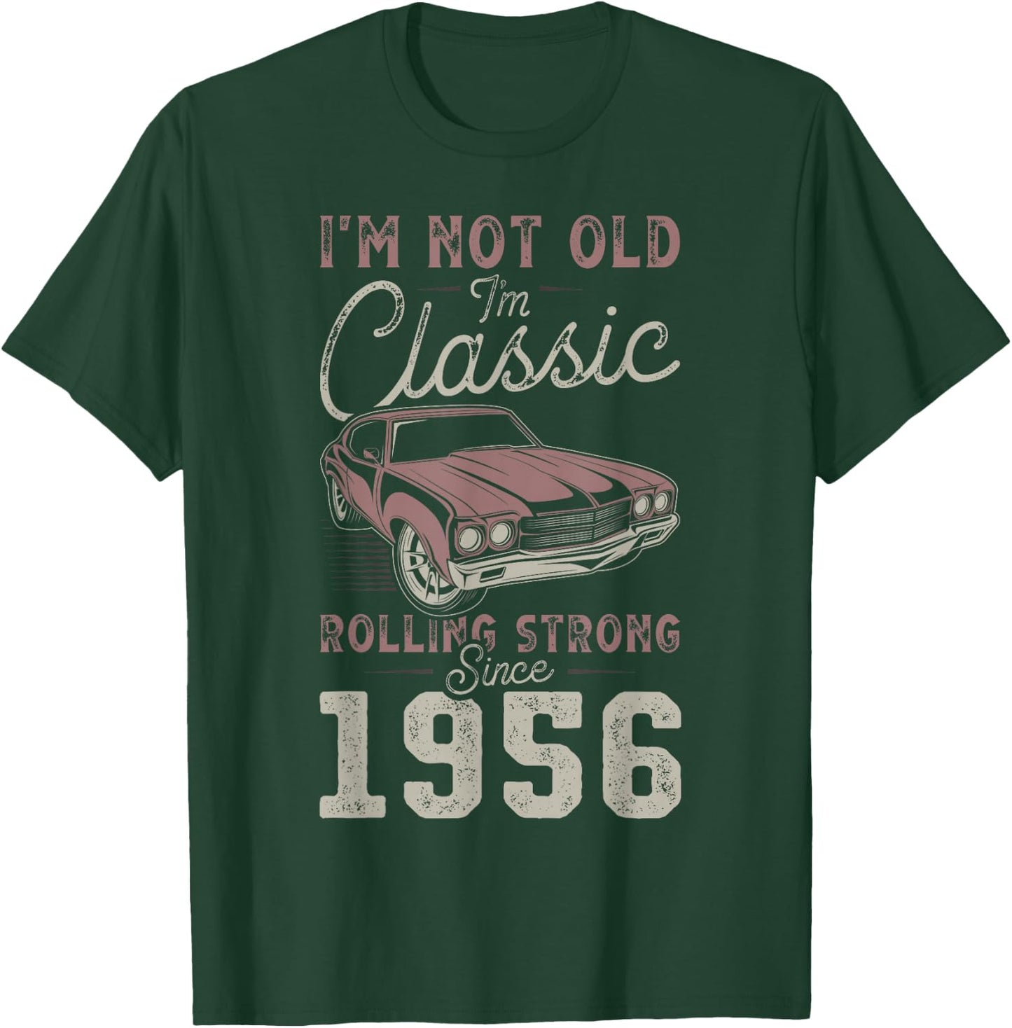 1956 Muscle Car 70. Geburtstag Oldtimer T-Shirt - T-Shirt | Forest