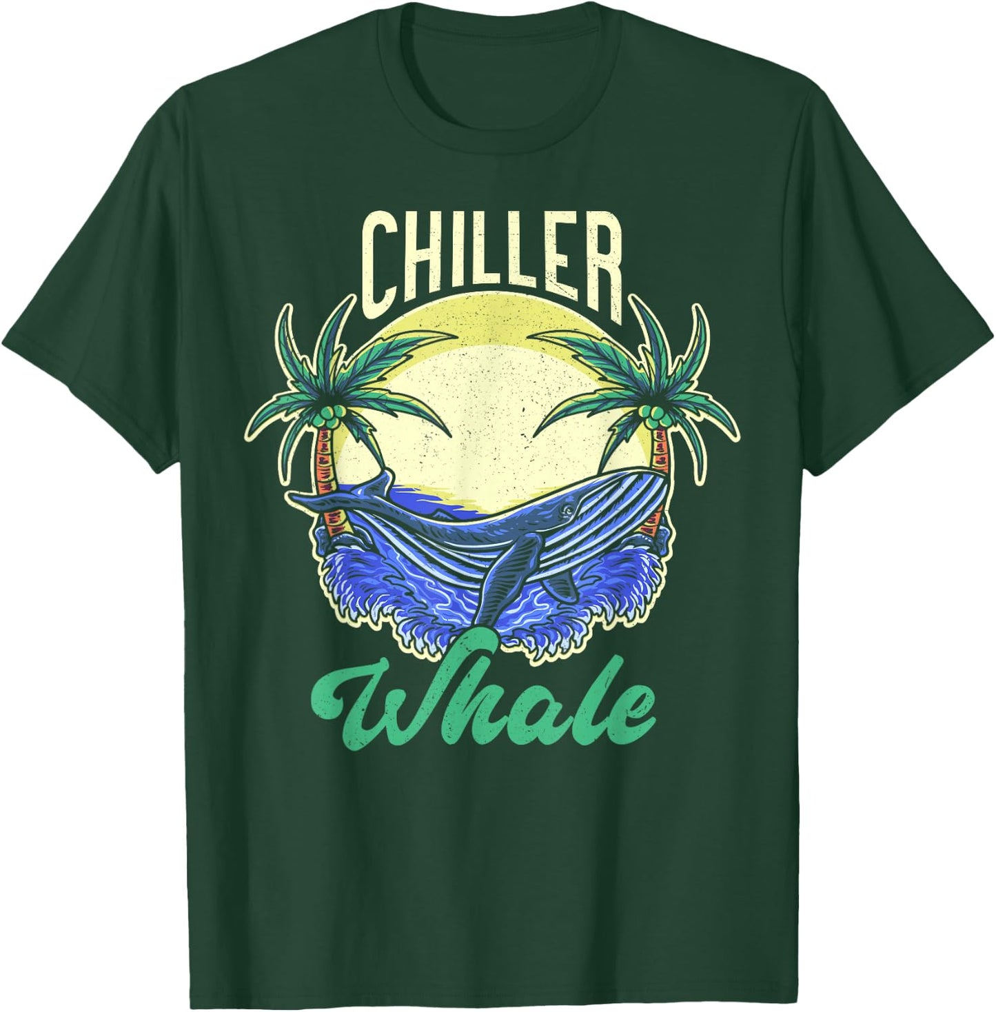 Chiller Whale Funny Whale Watching T-Shirt - T-Shirt | Forest